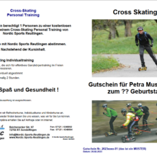 Personal Training, Cross Skating, Gutschein